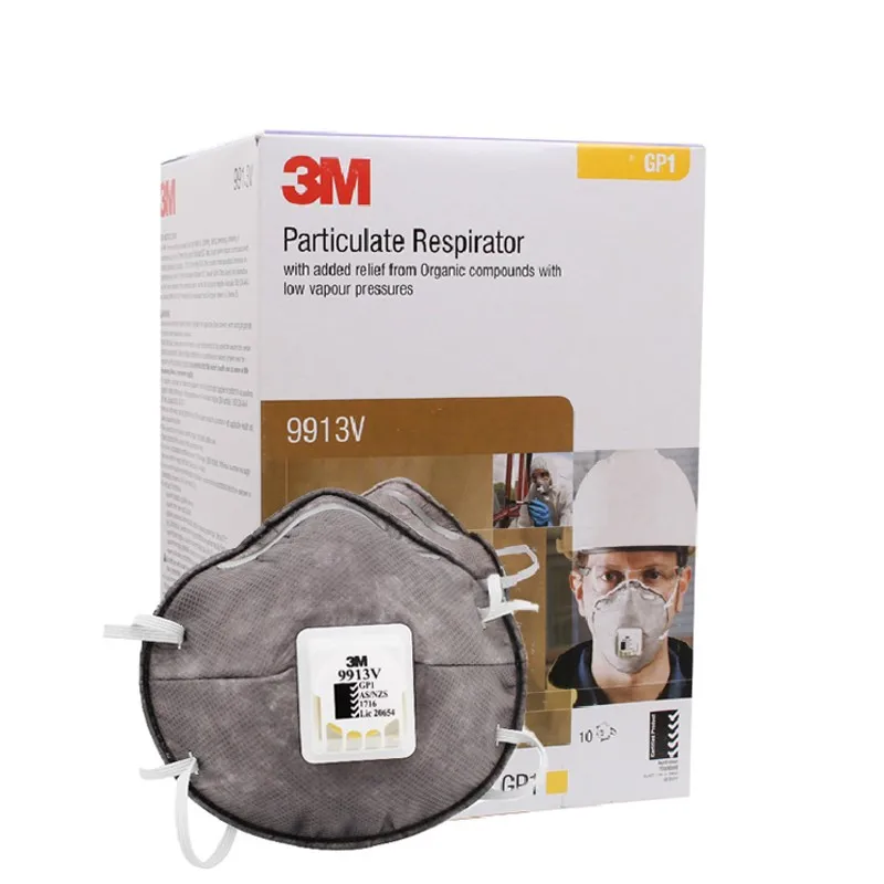 3M 9913V Activated Carbon Mask For Odor Prevention  Formaldehyde Prevention  Organic Gas Prevention  Haze Prevention Dust Preve