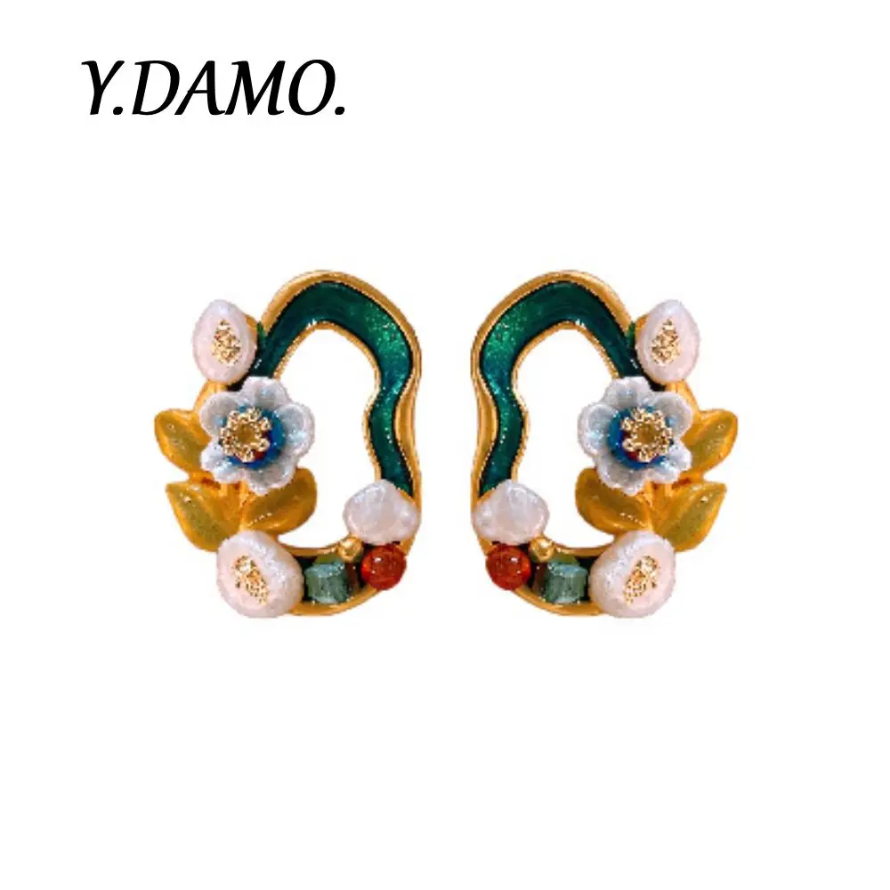 

Damo 2025 French Irregular Earrings With Freshwater Pearl Tarnish Free Jewelry Waterproof Quality Design Women Earring Fine Gift