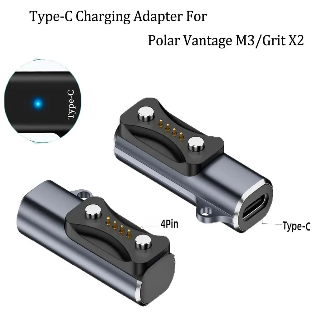 5W USB-C Magnetic Adapter Portable Watch Charger Compatible with Polar Vantage V3/M, Pacer, Ignite 3, Grit X2 Pro