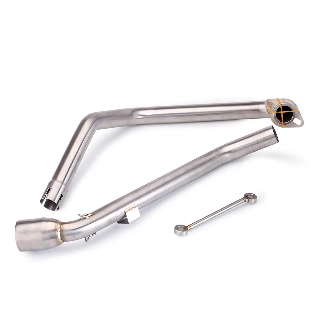 51MM universal Motorcycle Exhaust System Stainless Front Link Pipe X Interface Escape Racing Line For Yamaha Fz150 Fzs150