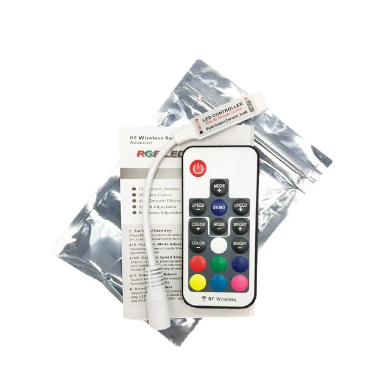 New RGB Mini Controller DC 5V 12V 24V 12A 3 Channel Wireless RF Remote Control Dimmer for 5050 2835 Colorful LED Strip Lights - Image 6