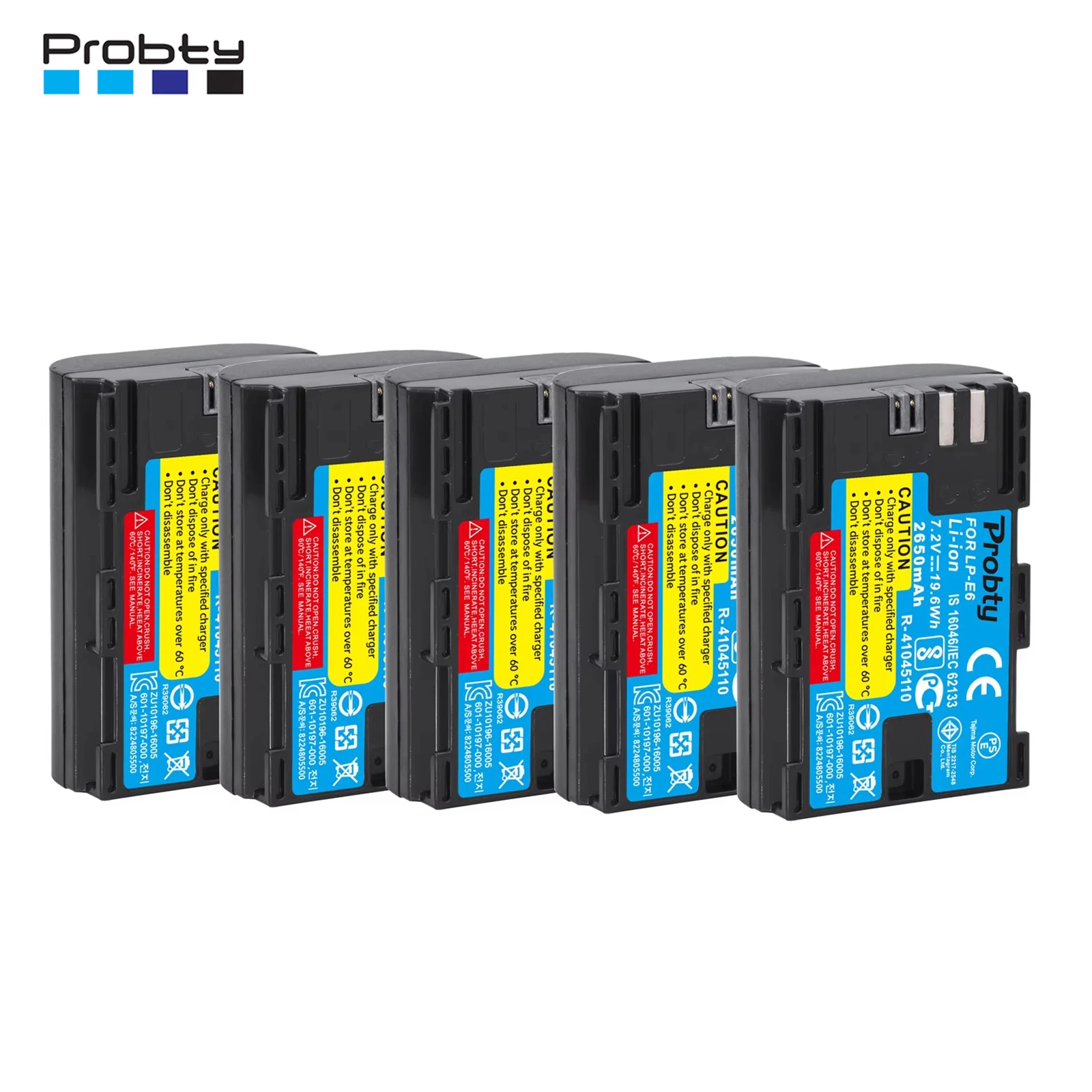 

5 Pcs LP-E6 LP-E6N LP E6 LPE6 LPE6N Battery for Canon EOS 6D 7D 5D Mark II 5D Mark III 5D 60D 60Da 70D 80D 5DS 5DSR Camera