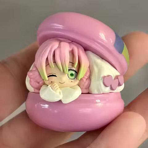 Bandai Capsule Action Anime Demon Slayer Kimetsu No Yaiba Tokitou Muichirou Kyoujurou Mitsuri Obanai Sanemi Macaron Toys