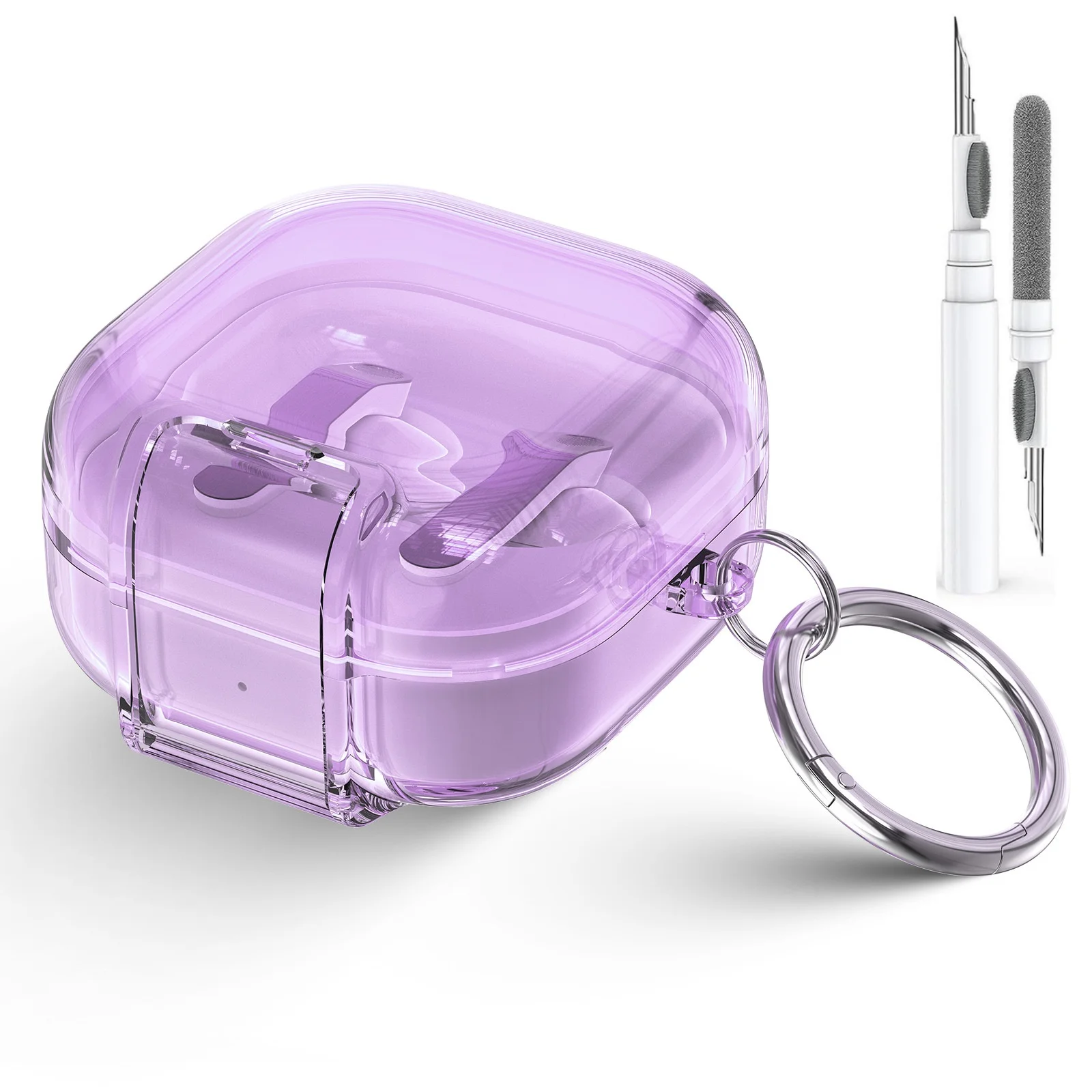 Für Samsung Galaxy Buds 4 Pro / Buds 4 Hülle mit Telefonständer & Verschlussclip-Design mit Reinigungsset für Galaxy Buds Pro 4 2026 Schutzhülle – Detail 14