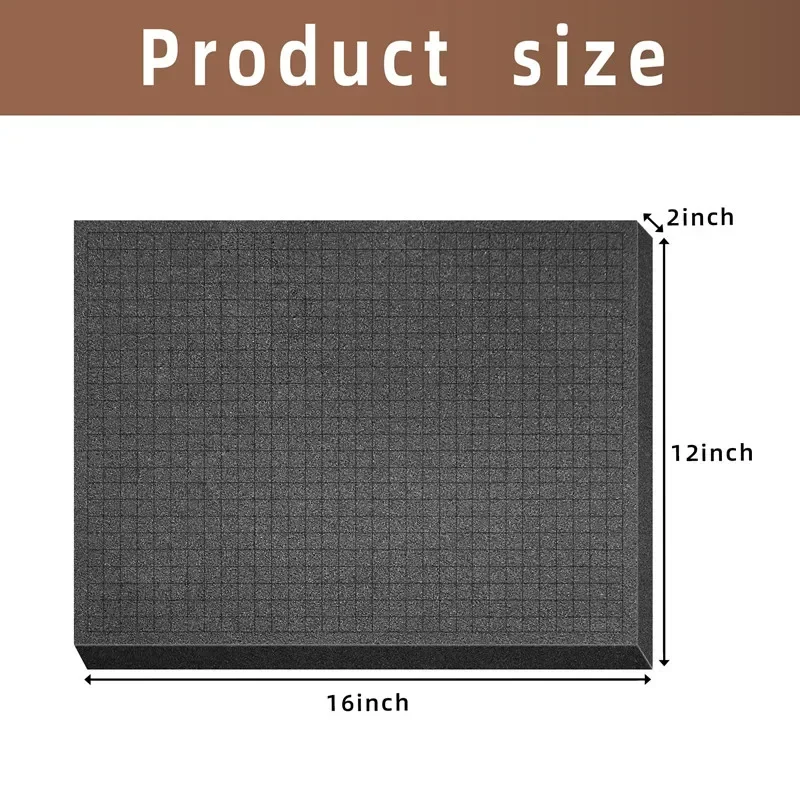 4 Pack 40x30x5cm Pick Apart Foam Insert Pluck Pre Cube Sheet Foam DIY Foam for Board Cases Storage Drawer Toolbox Foam Inserts