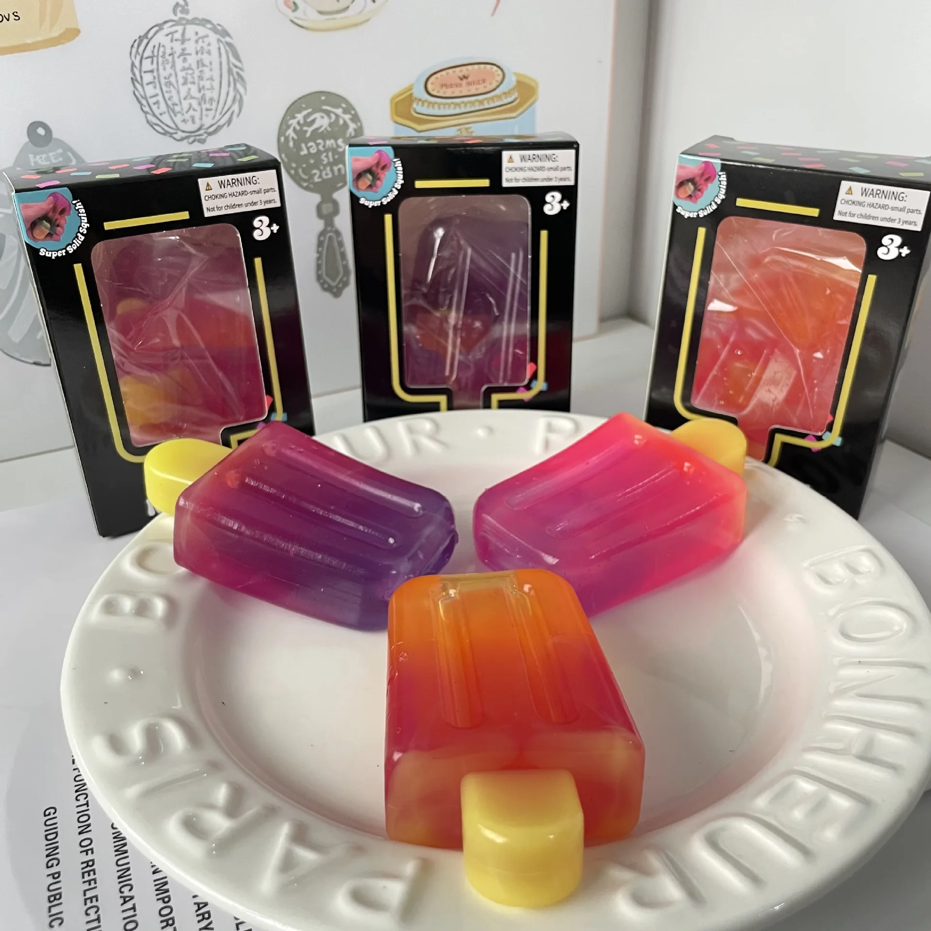Schylling Nee Ice-Cream Sensory Toys Stress Relieving Blocks Pinching Relieving Solving Venting Children Souvenir Gift
