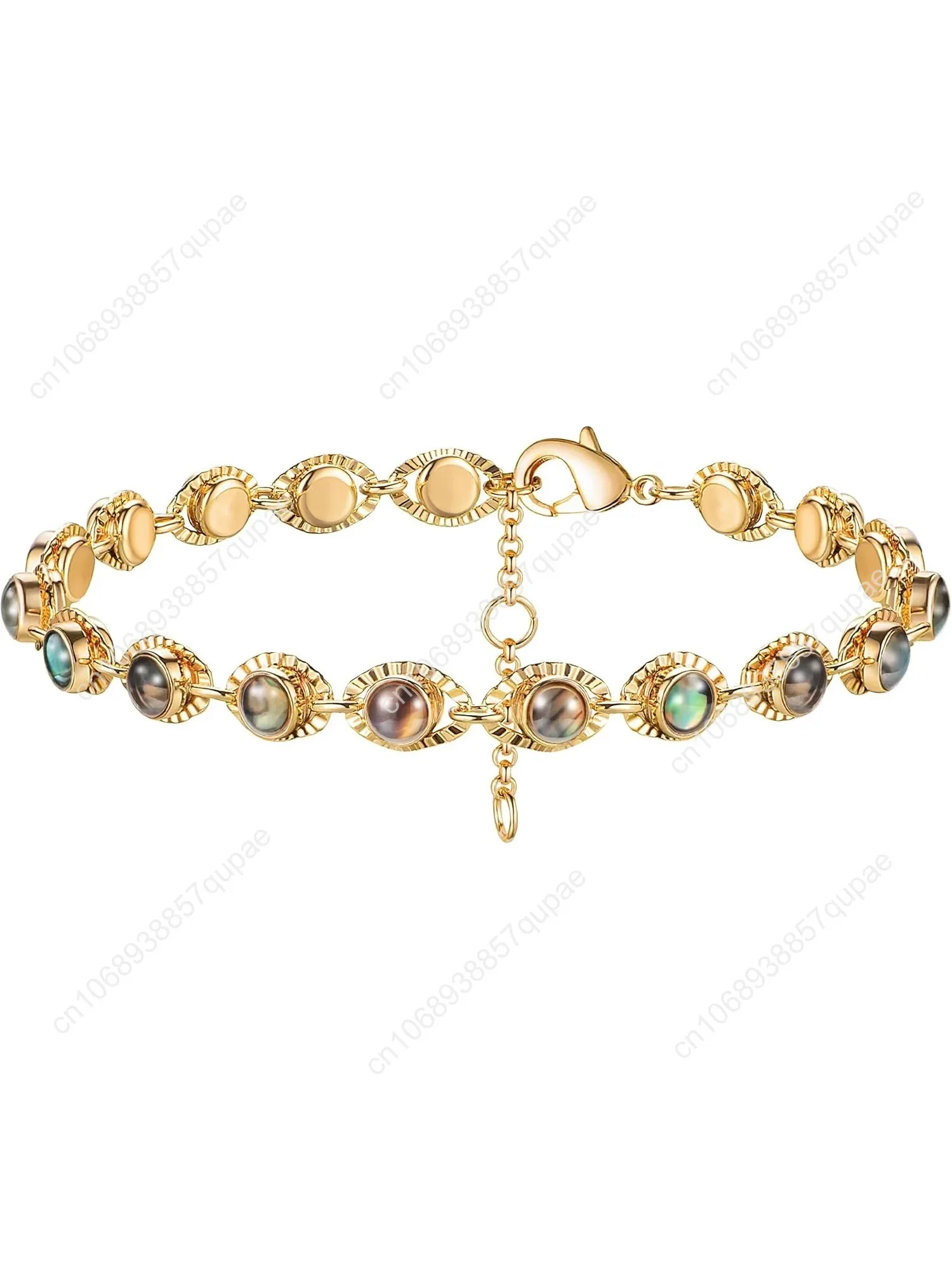 

Bracelet for Women 14K Gold Plated Dainty Chain Simple Jewelry Cute Handmade Minimalist for Her