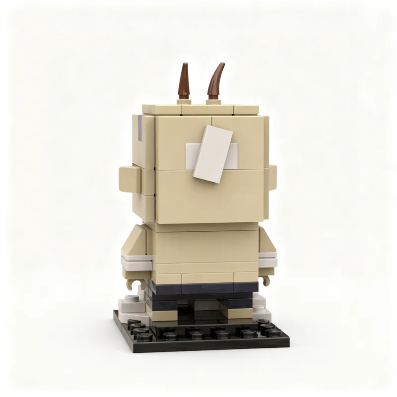 157pcs MOC Brickheadz Unstitched Mitch Garbage Pail BricKidz Model Toys Building Blocks Construction Christmas Gift DIY Idea