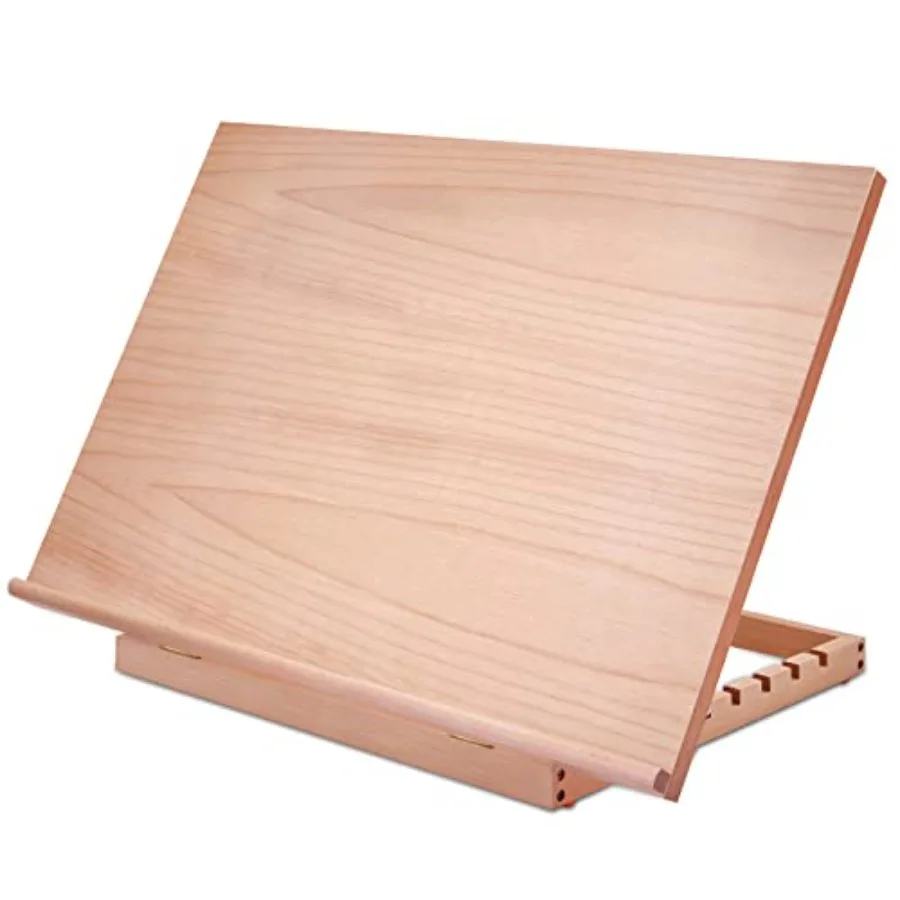 

Large Artist Drawing and Sketching Board 6-Position Adjustable Wood Drafting Table Easel 24.8" L x 16.5" W Art Easel for Artist