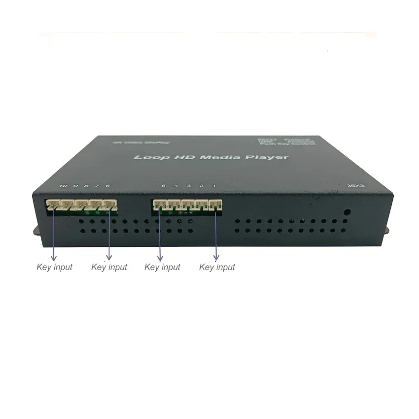 Pushbutton Remote Control Media Box Video Player for Museum, Exhibition Displays Etc.