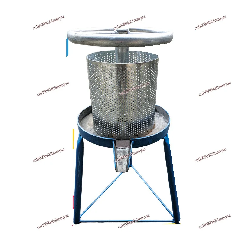 

Oil Residue Press Household Small Pig Oil Residue Fat Residue Cake Press Manual Iron Steering Wheel Oil Press