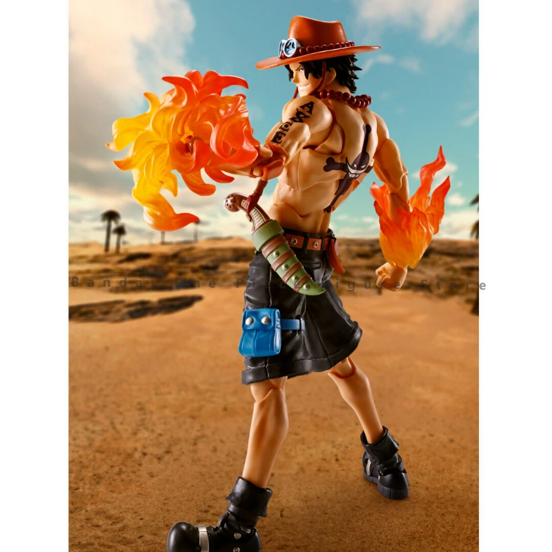 Pre-Sale Original Bandai One Piece SHF Portgas·D· Ace Action Figures Animation Toys Gifts Model Genuine Collector Anime Hobby