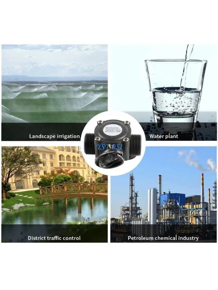 

E15A 3/4'' Water Flows Flows Meter For Industrial Control 3.5V-24V