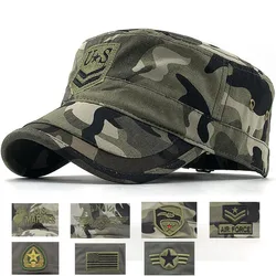 Boné de beisebol camuflagem masculino, bonés lisos do camionista, ossos Snapback chapéus