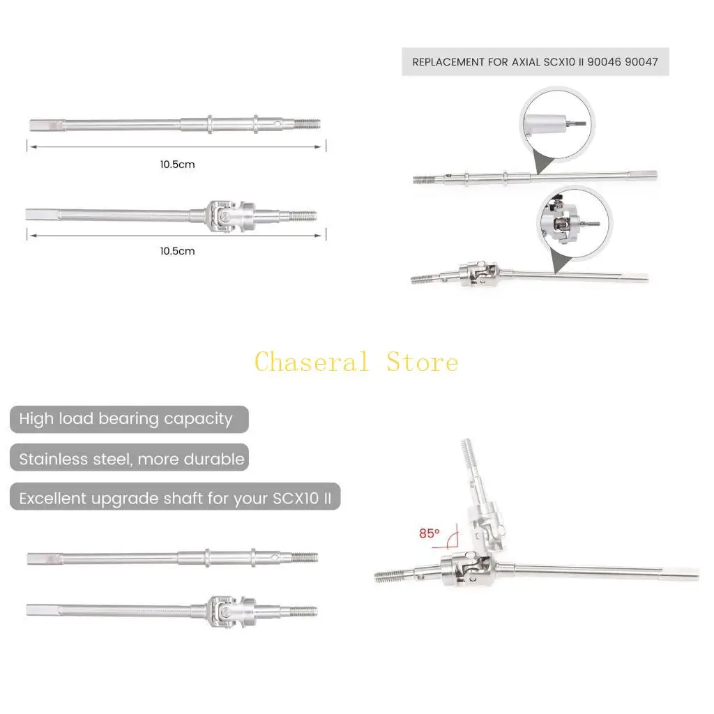 E7CE Metall vordere Heckwelle für 1/10 Axial SCX10 II RC Car Crawler Ersatzteile