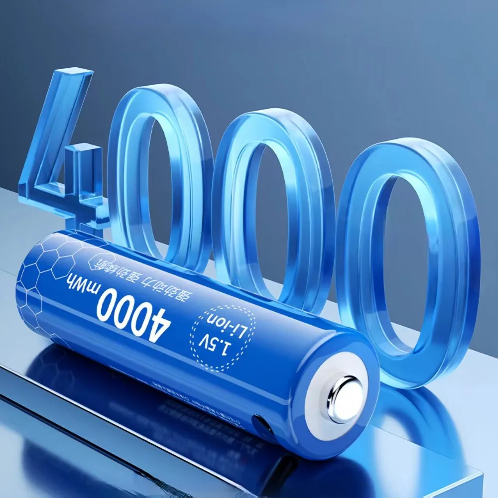 

1,5 В AA аккумуляторная батарея 4070 МВтч USB type-c литиевая аккумуляторная батарея с дистанционным управлением, электронные весы, фонарик, батарея