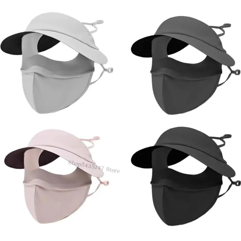 

Унисекс шляпа Маска Солнце Защита Лицо, покрывающее для женщин, идеально подходит для летних мероприятий на свежем воздухе H7EF