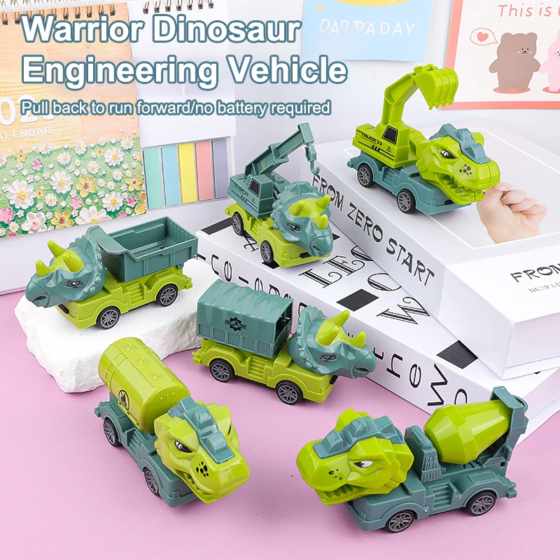 Giocattolo per escavatore Dino da asporto, costruire e trasformare i bambini del proprio veicolo da costruzione per giochi di ruolo fantasioso