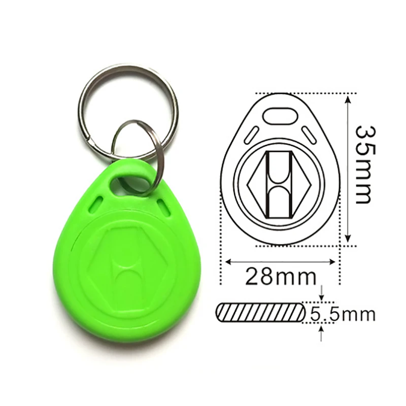 10Pcs/Lot 125Khz EM4305 T5577 Copy Rewritable Writable Duplicate RFID Tag Proximity ID Token Keyfobs Card