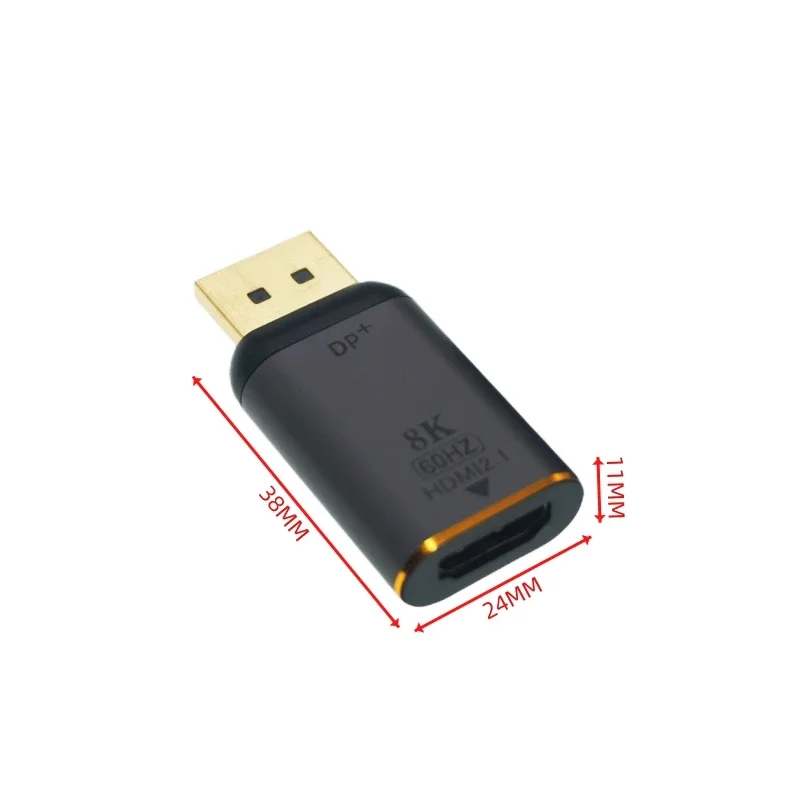 Conversor USB Tipo C para HDM1, Compatível com Mini DisplayPort, Adaptador DP para MacBook, Samsung HD, TV, Vídeo, 8K, 60Hz