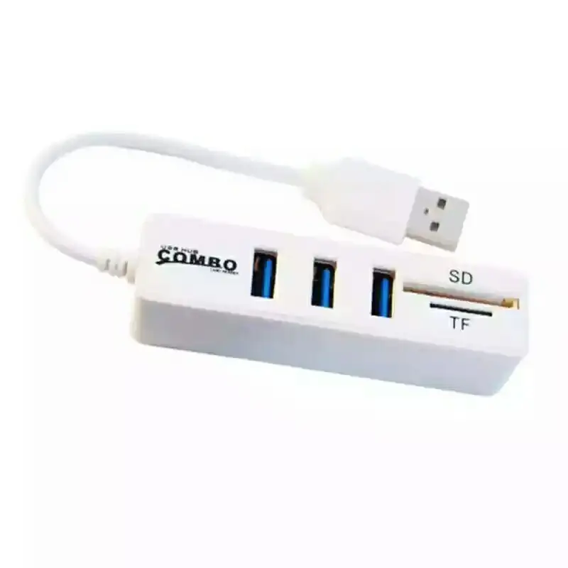 3 منافذ USB 2.0 HUB 6 Port USB2.0 Splitter + قارئ بطاقات صغير 2 في 1 قارئ بطاقات لـ SD TF Micro SD لنظام التشغيل Windows XP/7/8 Vist