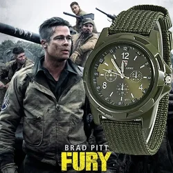 Men Army Watch Nylon Military Male Quartz Watches Fabric Canvas Strap Casual Cool Men's Sport Round Dial Relogios Wristwatch