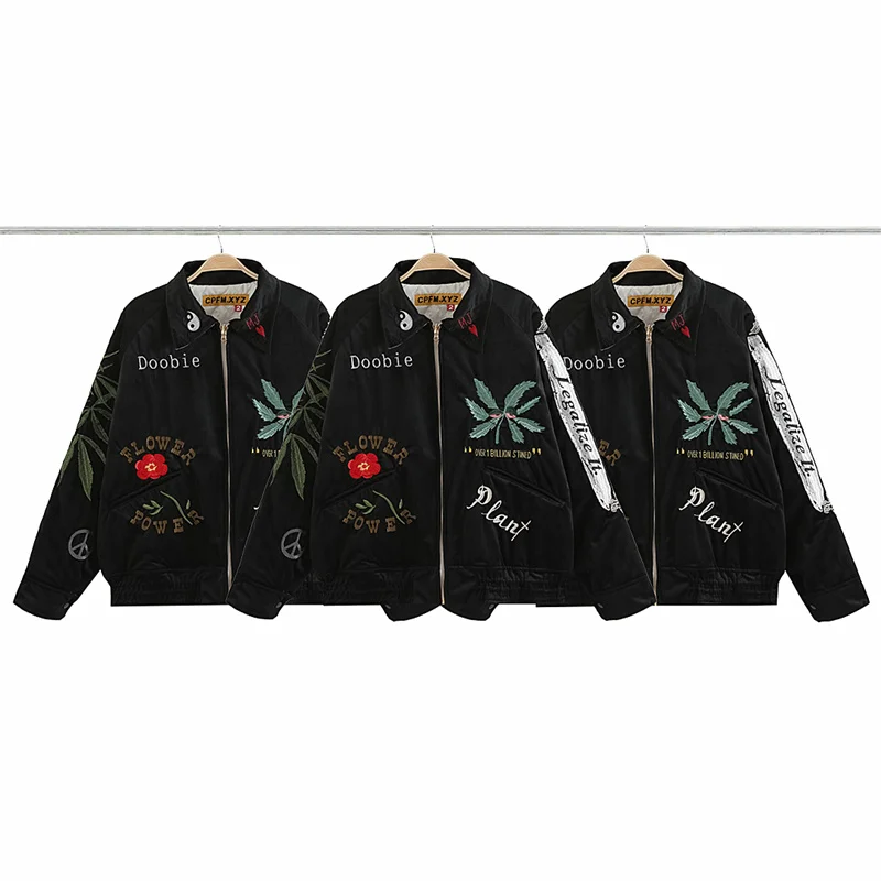 Kanye Co Branded, Commemorative High Quality Heavy Industry Fully Embroidered Cotton Winter Jacket For Men And Women