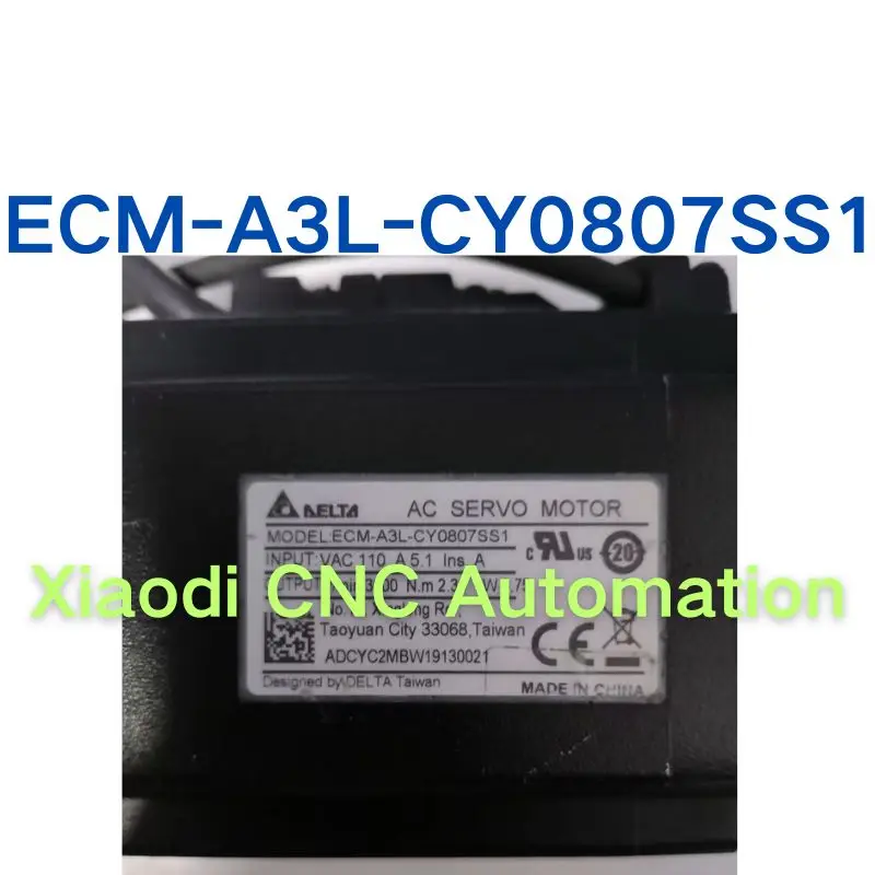 Test OK New Used ECM-A3L-CY0807SS1 Servo Motor Input 110V, 0.75kW, 3000 RPM