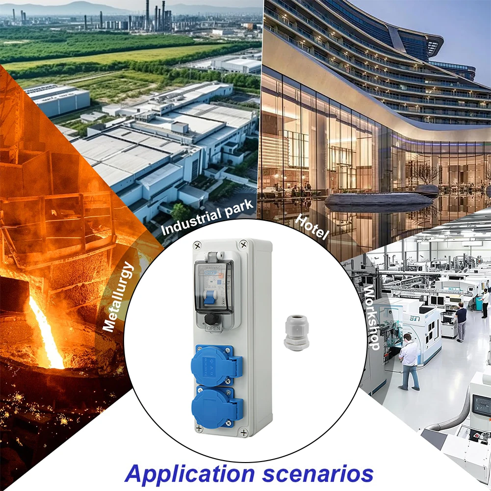 

Power Distributor With Connector Handheld Mobile Waterproof Outdoor Low-voltage Complete Distribution Box For Power Supply