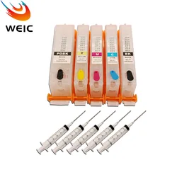 5Color PGI-150 CLI-151 Refill Ink Cartridge for Canon iP7210 MG5410 MX721 MX921 MG5510 iX6810 Printer