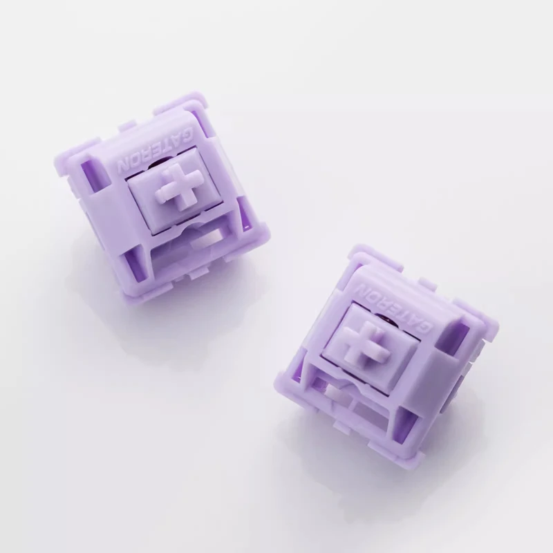 Gateron-Eixo roxo POM Material teclado mecânico, MAX Eixo Linear, HIFI, personalizado, Cinco Pin, Hot Swappable, Jogos, MX Switch