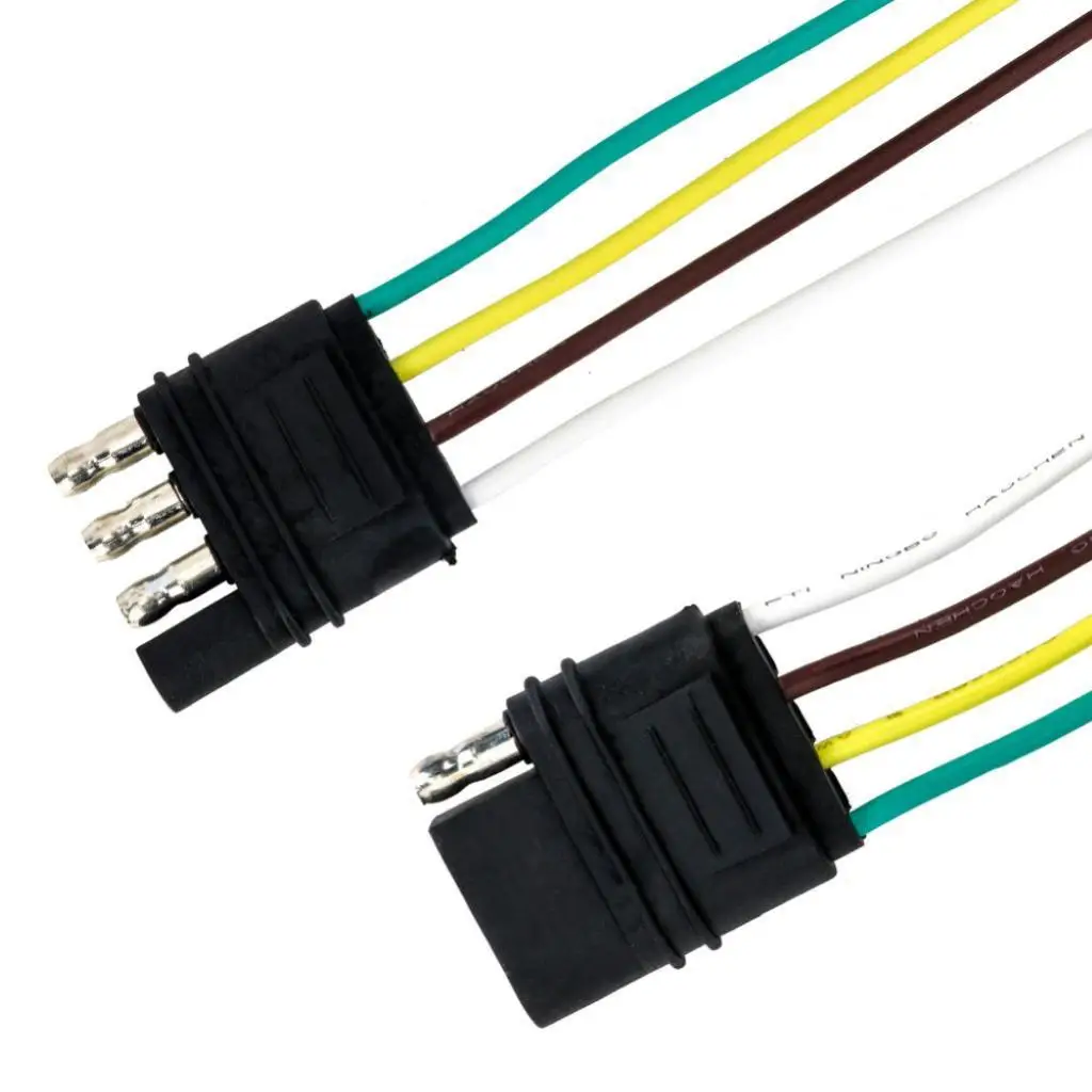 Adaptateur de connecteur à quatre fils d'extension de faisceau de câblage de remorque 18*4AWG