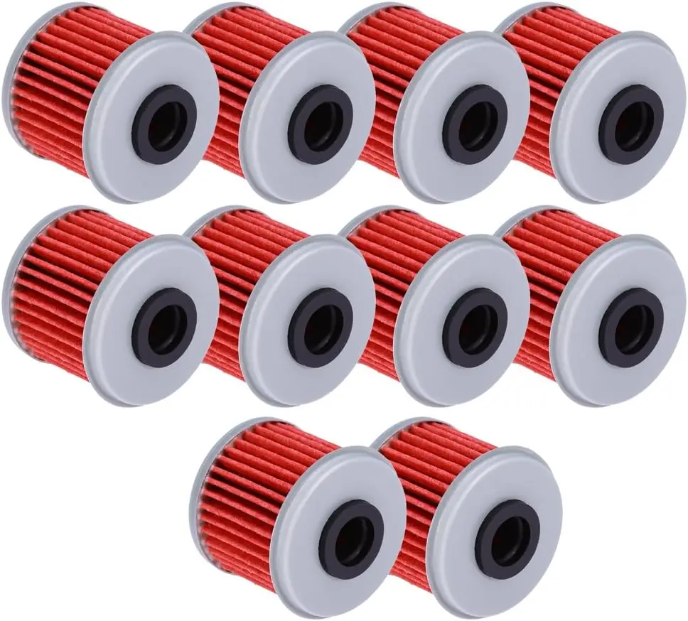 HF116 Oil Filter For ATV For Honda TRX450R CRF250X CRF450X CRF250R CRF450R Motorcycle Replaces #15412-MEN-671(Pack of 10)