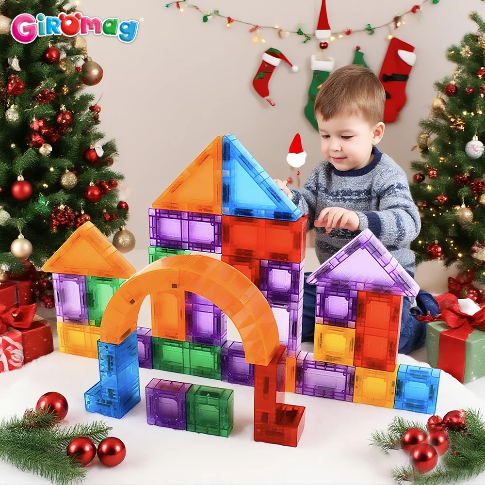 

GIROMAG 80PCS Magnetic Building Blocks for Kids STEM Educational Toys Gift for Boys Girls Ages 3-12 Creative Construction Play