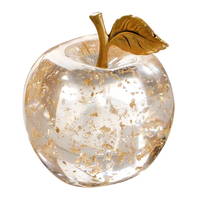 

Elegant Copper Branch Decorative Apple for Coffee Table and Desk Decoration with Gold Foil By Mr. Nan Chu