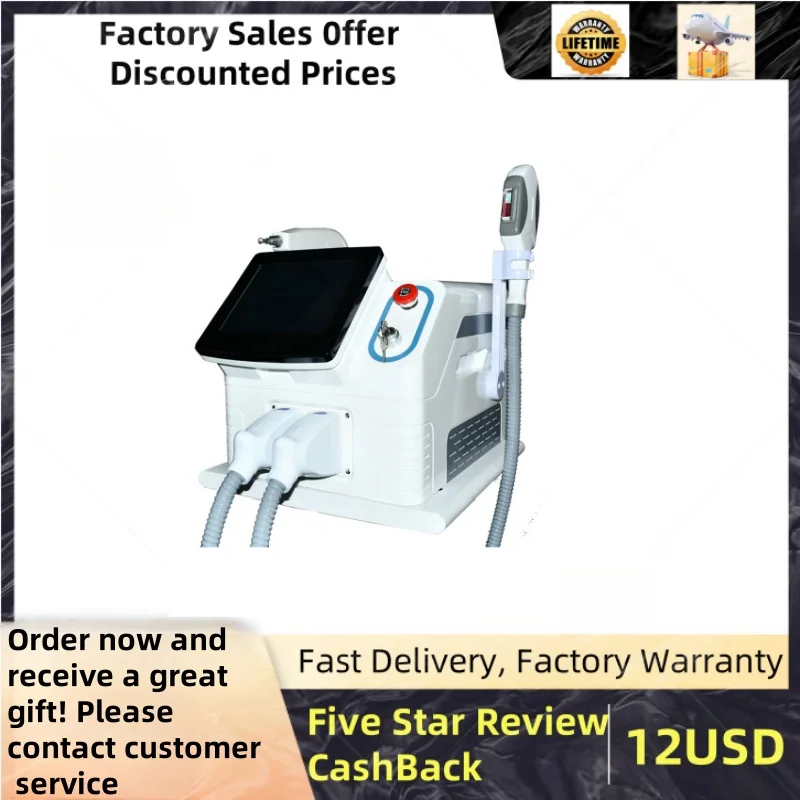 3500w Multifunctional 2 in 1 laser hair removal portable tattoo removal IPL opt hair removal machine diode laser machine