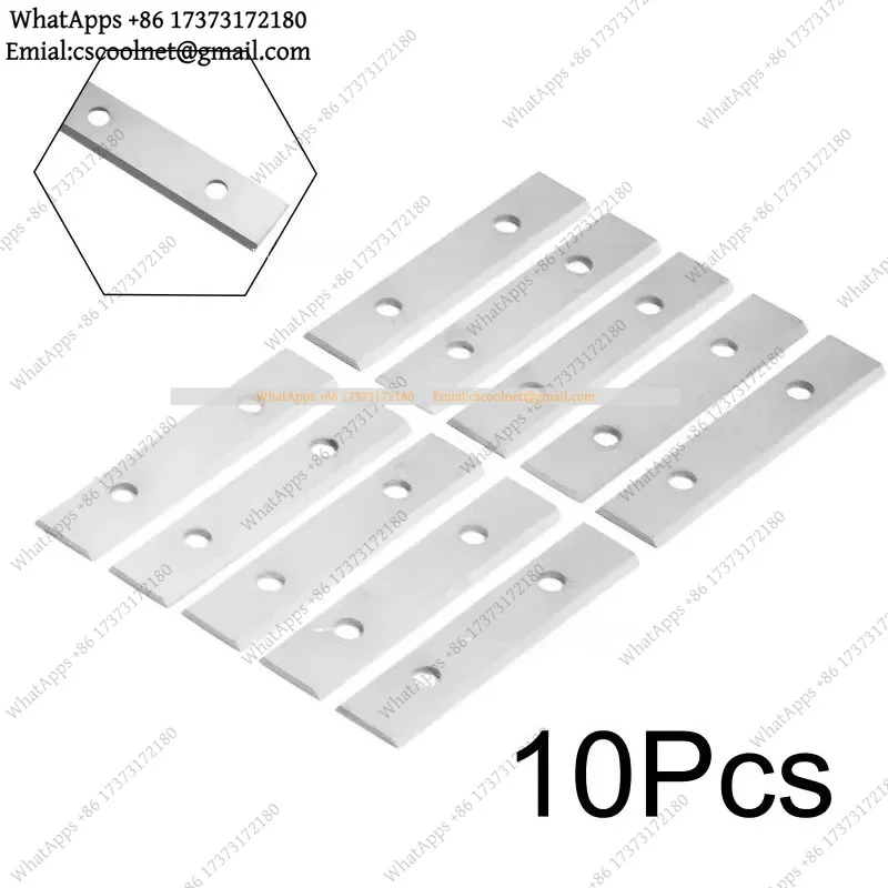 k3 50x12x1.5mm Tungsten Carbide Scraper Blade, Double-Edged Reversible Paint Removal Blade for Surface Cleaning