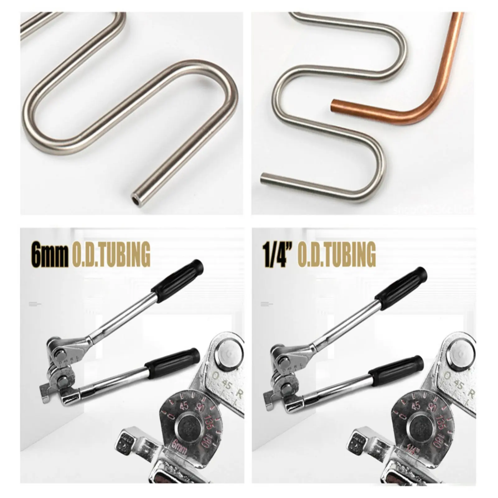 

6mm Tube Bender Easy to Use Tube Bender Portable Ergonomic Grip for Garage