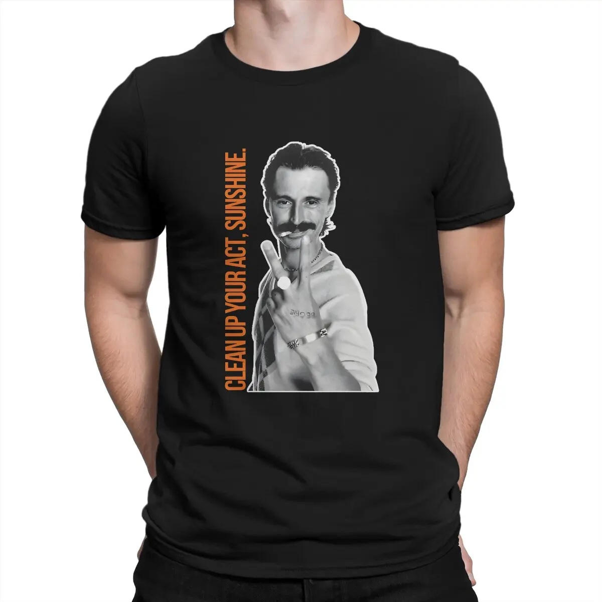 Begbie Man\'s TShirt Trainspotting O Neck Tops Fabric T Shirt Humor High Quality Birthday Gifts