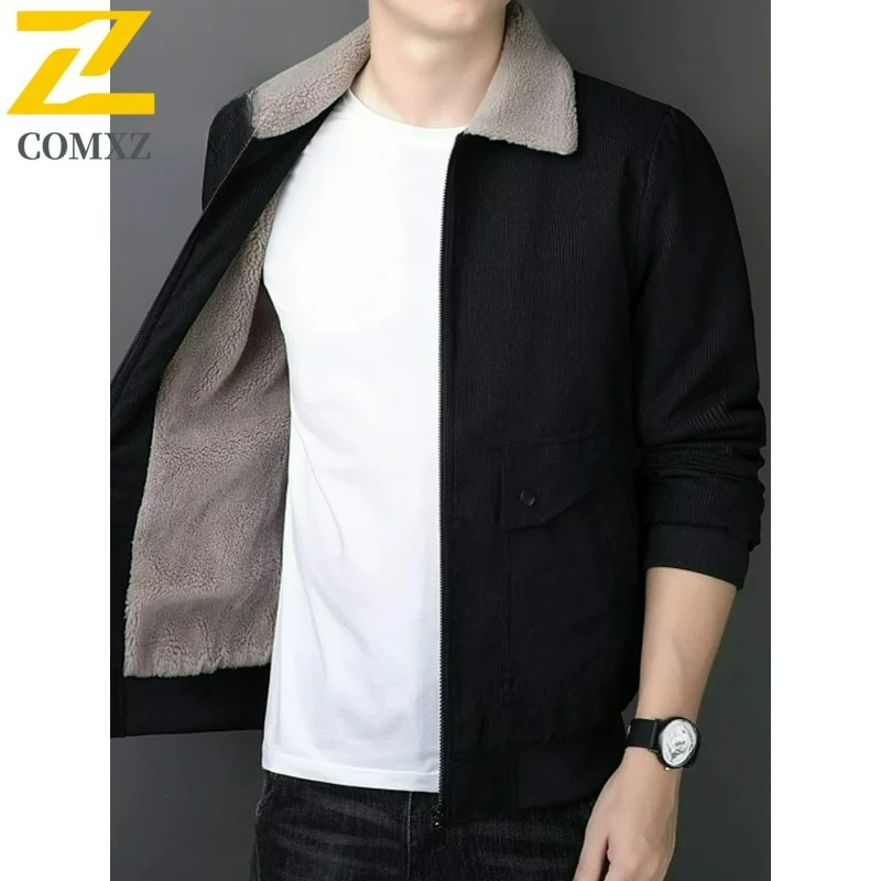 

COMXZ Mens Versatile Padded Jacket Stand Collar Outdoor Work Thickened Warm Parka Daily Style Lightweight Winter Outerwear