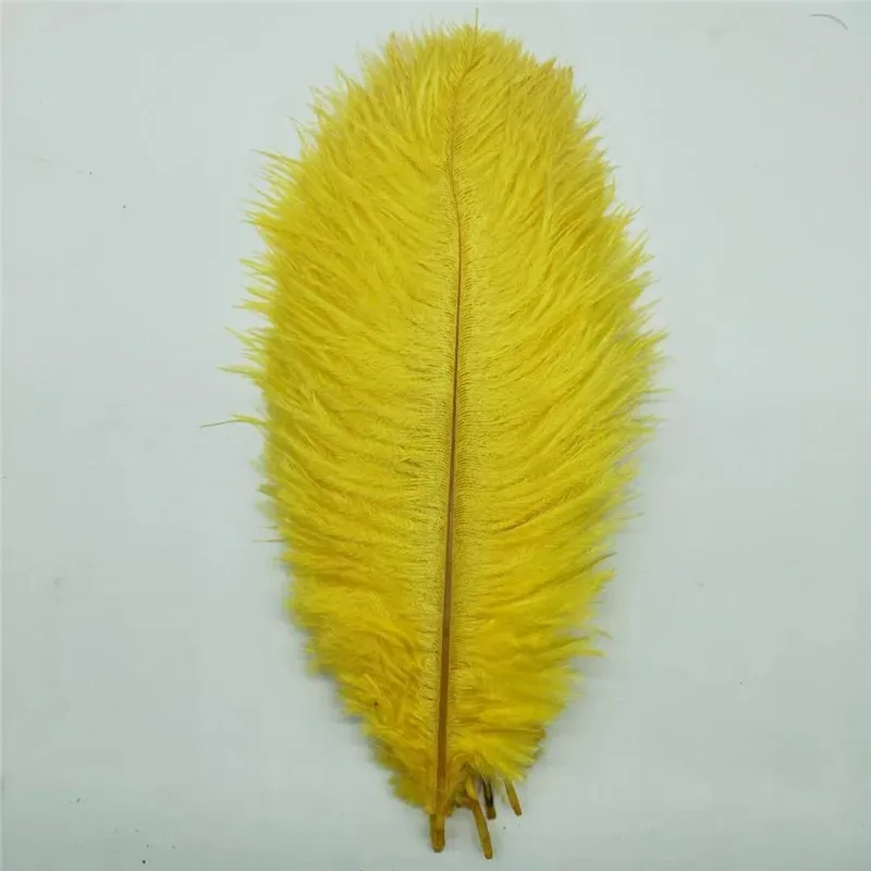 100Pcs/Lot Colored Ostrich Feathers for Crafts Wedding 25-30cm Handicraft Accessories Table Centerpieces Carnival Plumas Decor