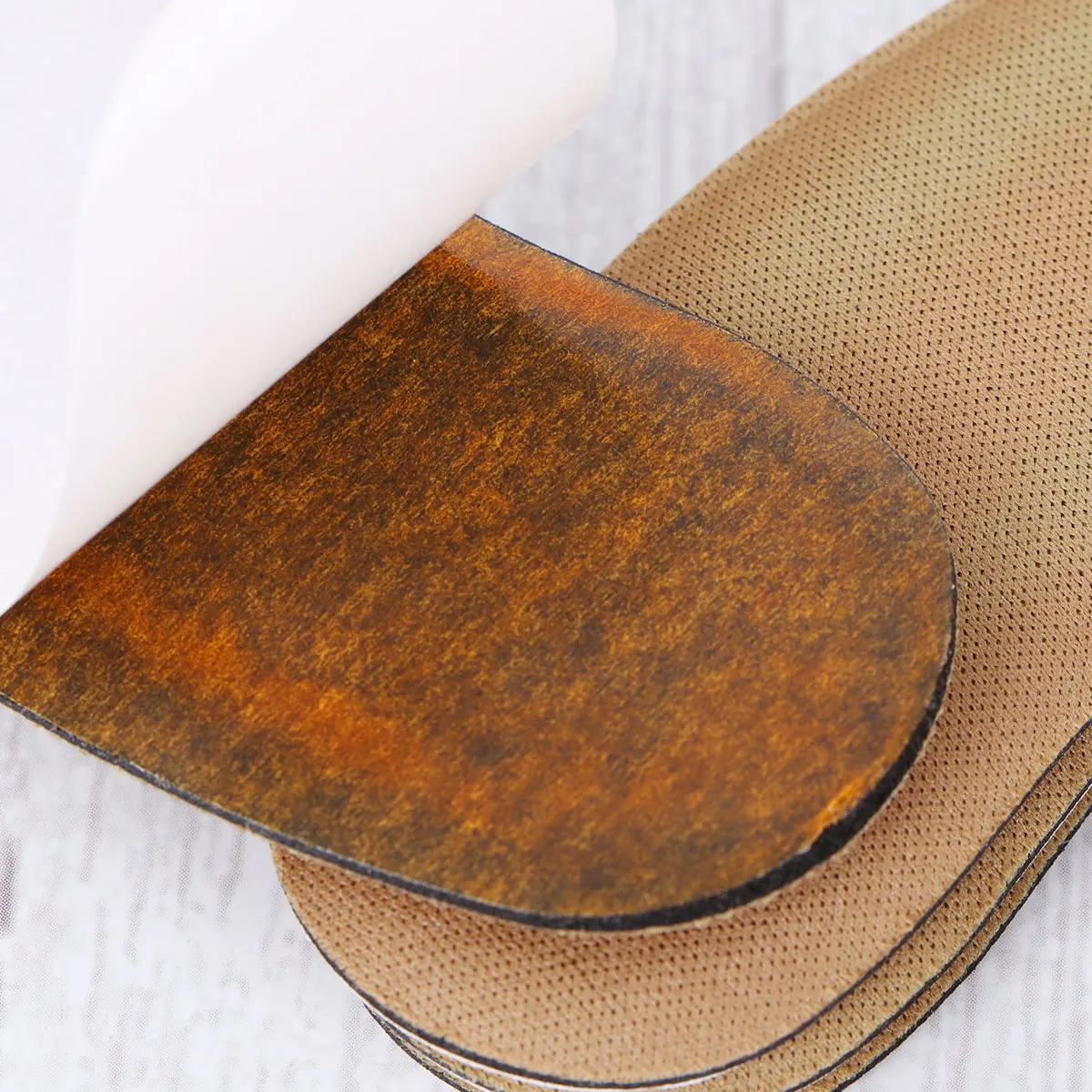 

5 Pairs High Heel Cushion Stickers Free Size Elastic Sponge Protector Grips Brown Insoles Prevent Foot Pain Blister Anti Slip