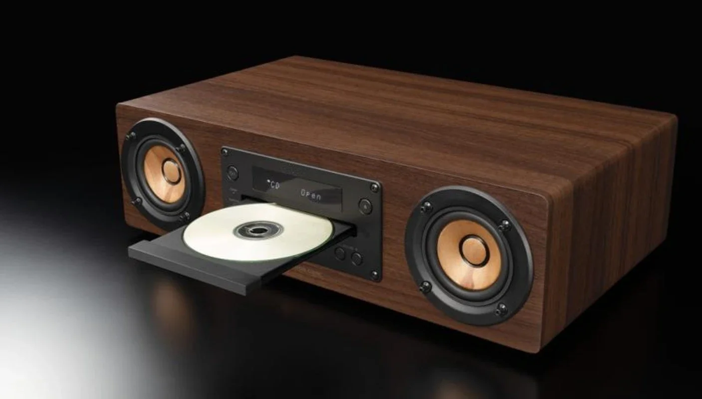 EX-D6 all-in-one, wooden CD/USB/radio/Bluetooth speaker