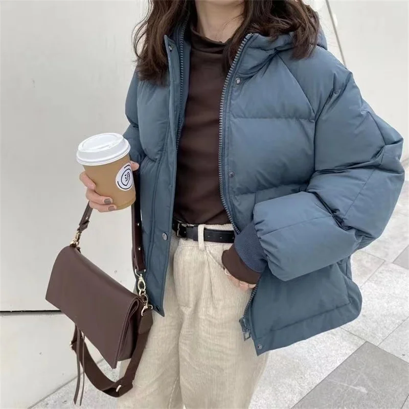 

Arrivals Women Hooded Ultra Lightweight Packable Puffer Jackets 2025 New Autumn Winter White Duck Down Female Korean Slim Coat