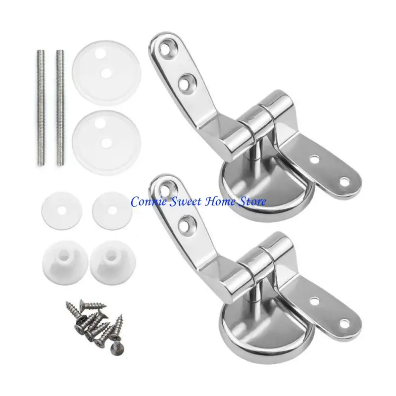 LXAF Toilet Seats Hinge Zincs Alloy Tightening Toilet Lid Hinge Bathroom Hardware