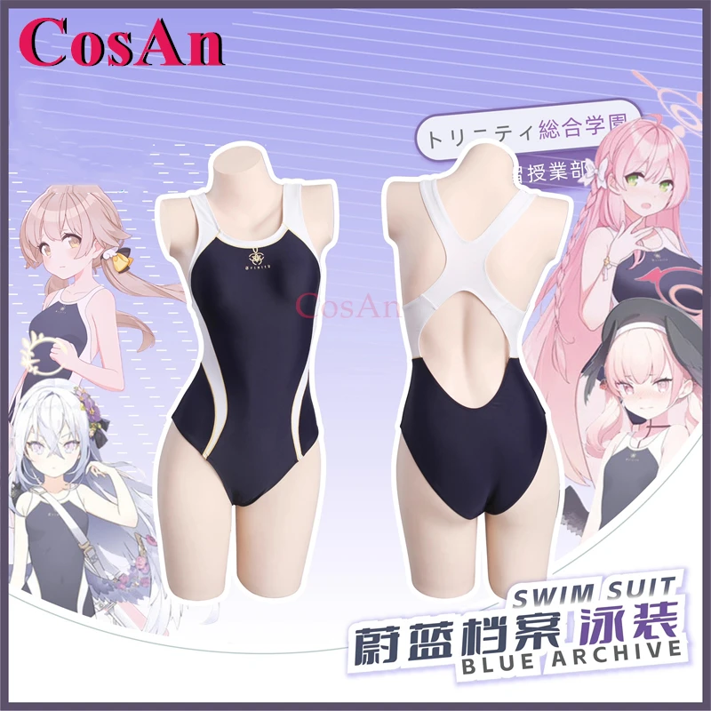 

CosAn Game Blue Archive Sukumizu костюмы для косплея модный купальник для соревнований по плаванию Хэллоуин вечерние ролевые игры одежда новая