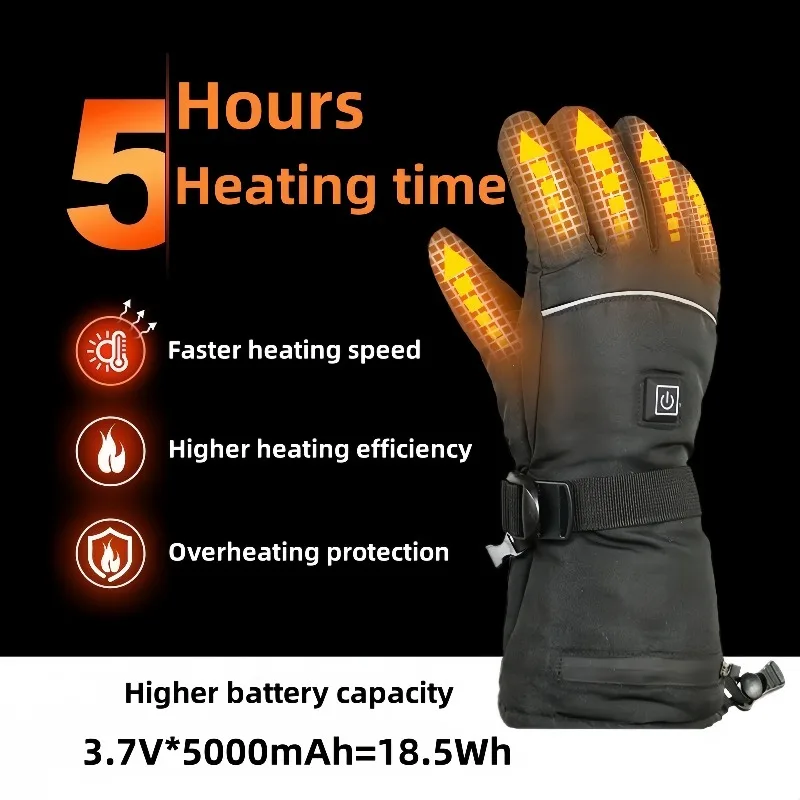 Airo Waterproof and Adjustable Keep Warm in Winter Heated Glove Customization Is Available at the Source Factory Skiing Heated
