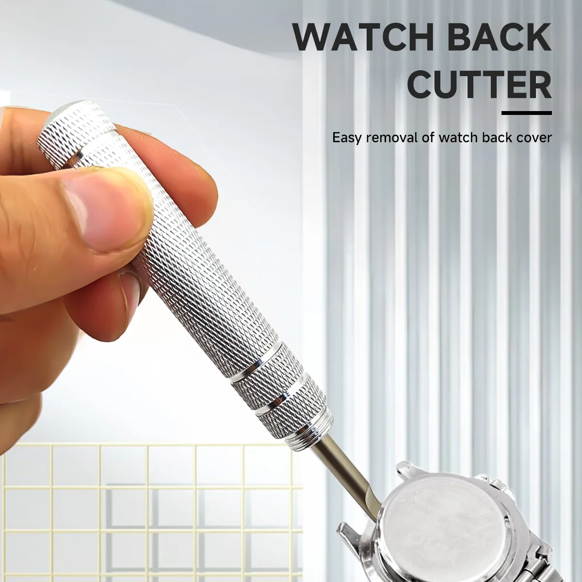 1PC Watch Back Case Opener Clock Watch Battery Change Press Back Case Remover Pry Knife Metal Repair Tool for Watchmaker