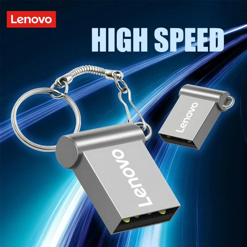 Lenovo USB3.0 Metal Disk 2TB 1TB High-Speed Flash Drives Portable Hard Drive File Rransfer Waterproof U Disk For Laptop Desktop