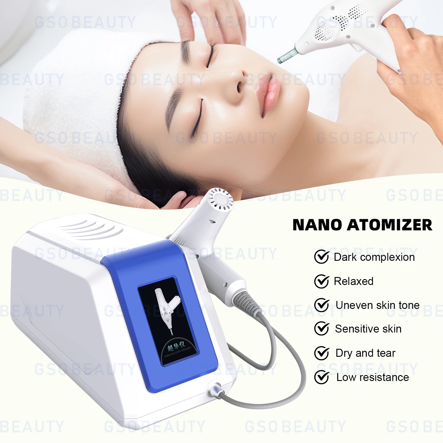 Non-Invasive Superconductive Facial Device for Pore Minimizing, Whitening, Skin Firming, Spot Removal, Moisturizing Cream Effec